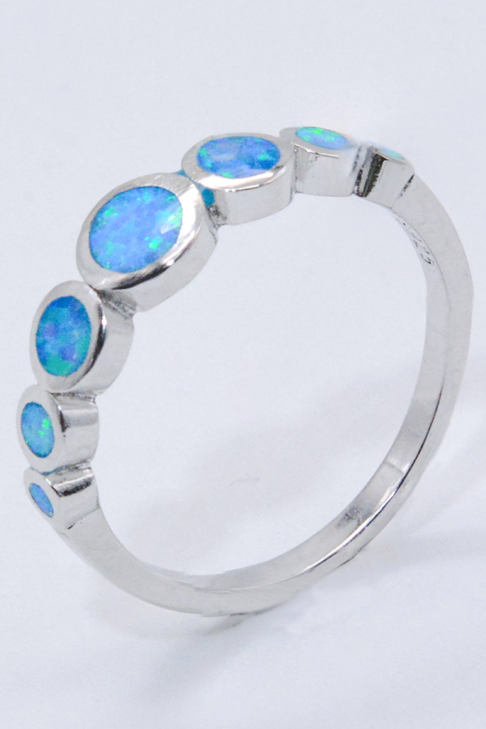 925 Sterling Silver Multi-Opal Ring 9f2233e3c7d9430b8d184ec645f44d9f-Max Trendsi