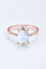 925 Sterling Silver Square Moonstone Ring Rose Gold 9f7de684ab124f83b899f6b8f6a83a33-Max Trendsi