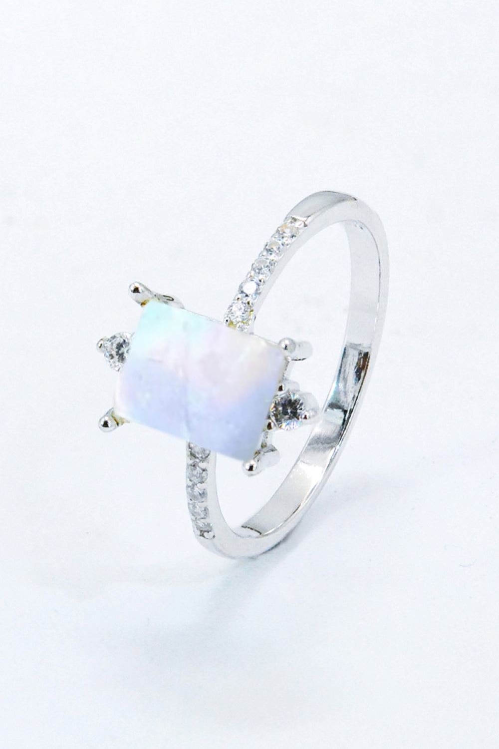 925 Sterling Silver Square Moonstone Ring a0893c910acd4abcb3da273164f49df5-Max Trendsi
