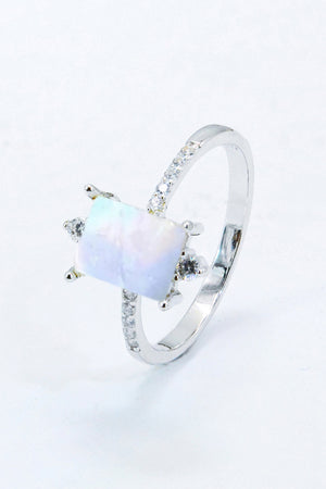 925 Sterling Silver Square Moonstone Ring a0893c910acd4abcb3da273164f49df5-Max Trendsi