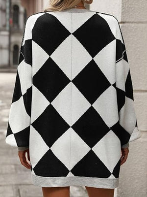 Color Block Button Down Long Sleeve Cardigan a11f14a4-ebab-412d-8895-82c6c2af2c19-Max Glownestbest