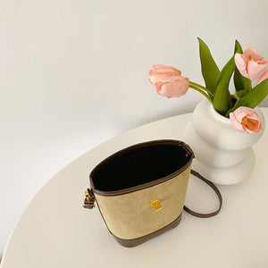 PU Leather Bucket Crossbody Bag a18698fd-6f76-4199-9b6e-ad727ad8bc1e-Max Trendsi