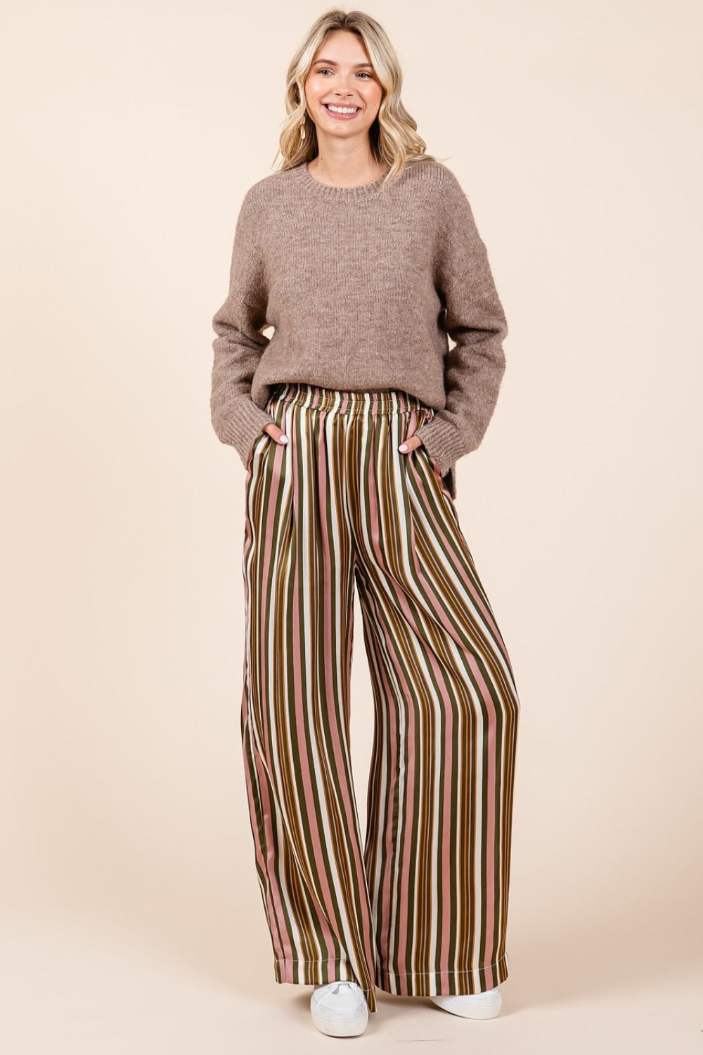 Mittoshop Striped Satin Elastic Waist Wide Leg Pants Mauve Multi a293023b-83eb-4b12-9370-892b716b8fa9-Max Trendsi