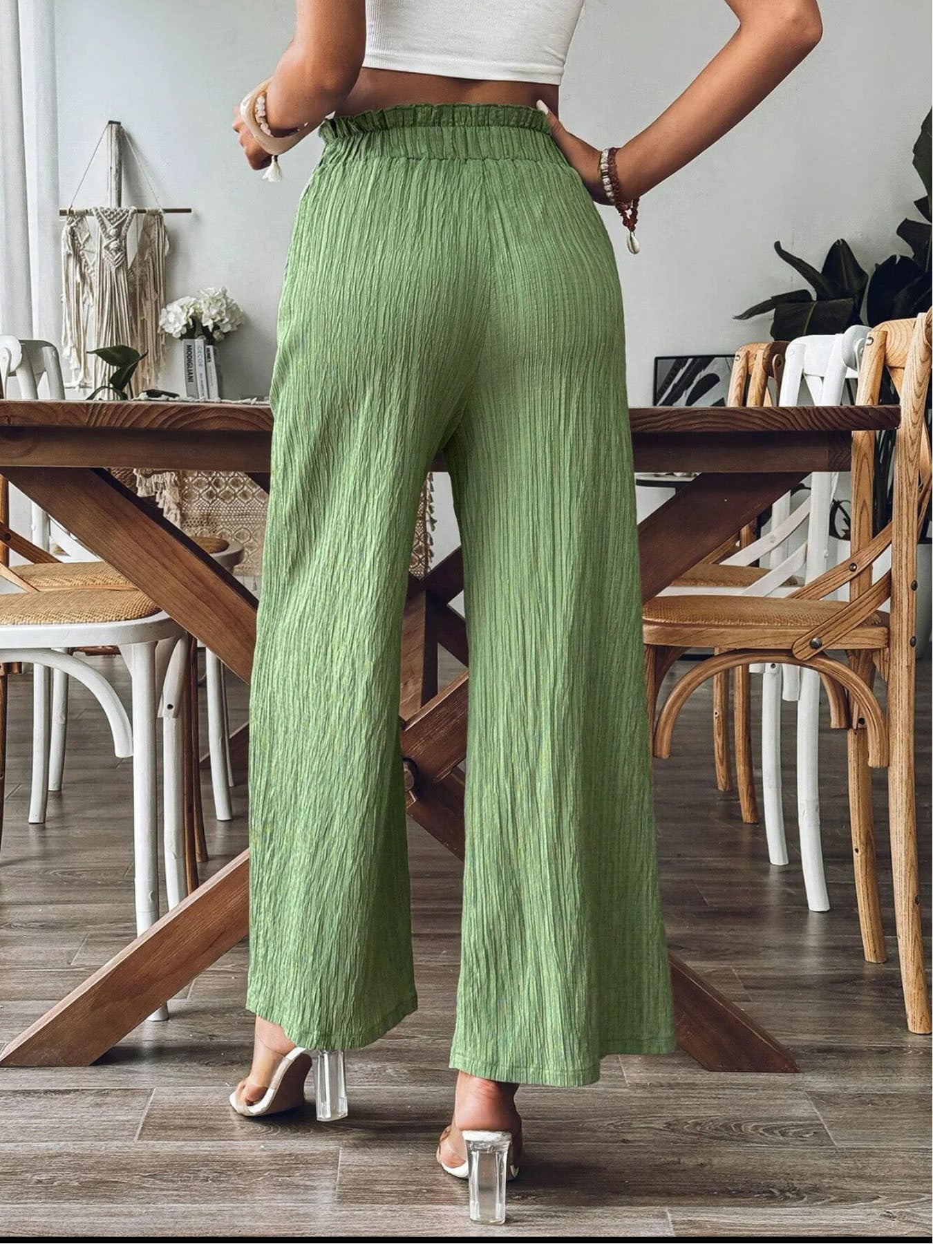 Pocketed Elastic Waist Wide Leg Pants a36d2795-dea0-4d5f-9ee2-54d149f75963-Max Trendsi