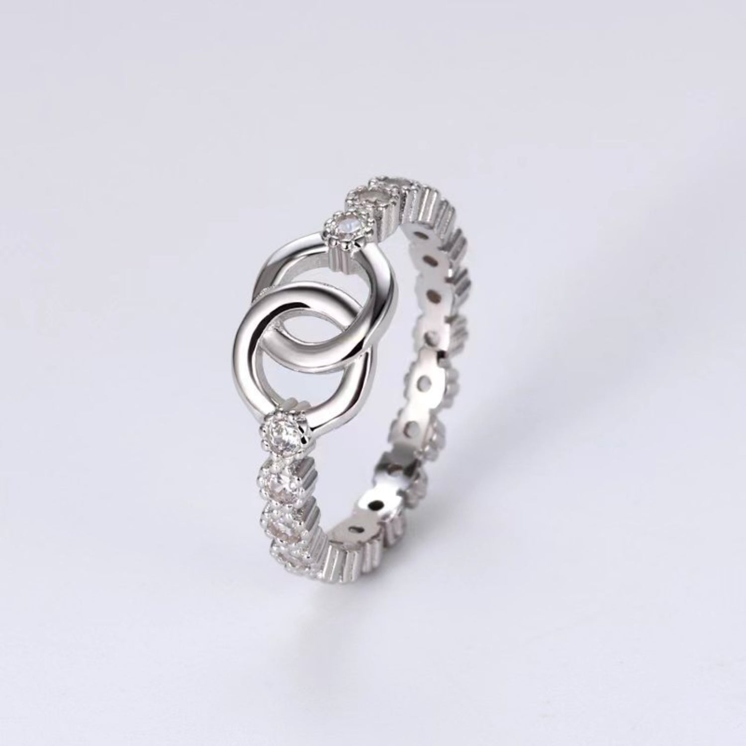 925 Sterling Silver Zircon Ring Silver a4346ebf-51a6-4215-8c78-f15feb84be7c-Max Trendsi