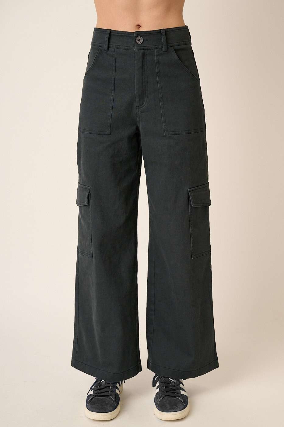 Mittoshop Wide Leg High Waist Pants with Cargo Pockets Black a4cc72c2-a0f5-43f4-85ba-feee6bc1aec7-Max Trendsi