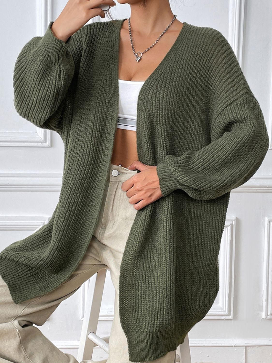 Open Front Long Sleeve Cardigan a4f7182a-8aaf-4e6a-89d0-d3dcfc39528e-Max Glownestbest