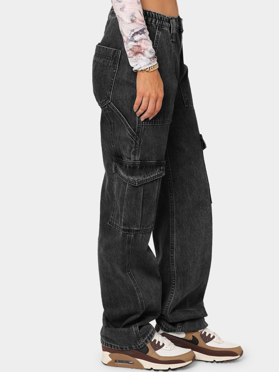 Straight Jeans with Pockets a6c940f61bab496bbd6eb80df09802d4-Max Trendsi