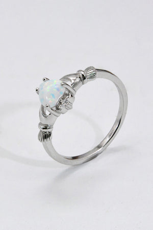 925 Sterling Silver Heart Opal Ring a772c86d224040539f28abb0ae2cceae-Max Trendsi