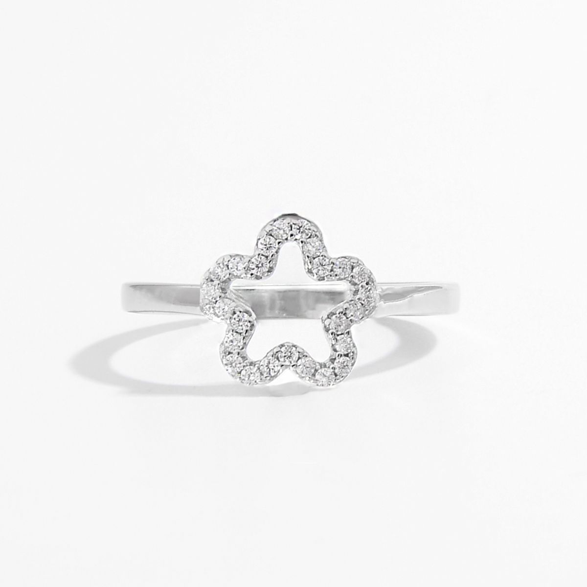 925 Sterling Silver Inlaid Zircon Ring Silver a773ac42-8c1e-4cb3-ad6b-239ac0c93af1-Max Trendsi