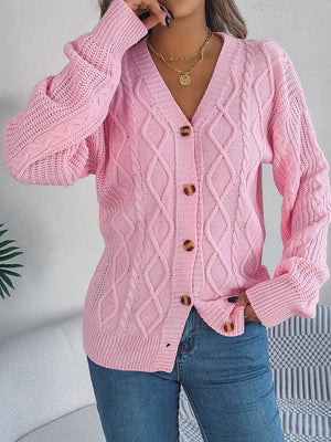 Cable-Knit Long Sleeve Cardigan a7ef2361-da6e-4404-896d-cacfdf5401cb-Max Glownestbest