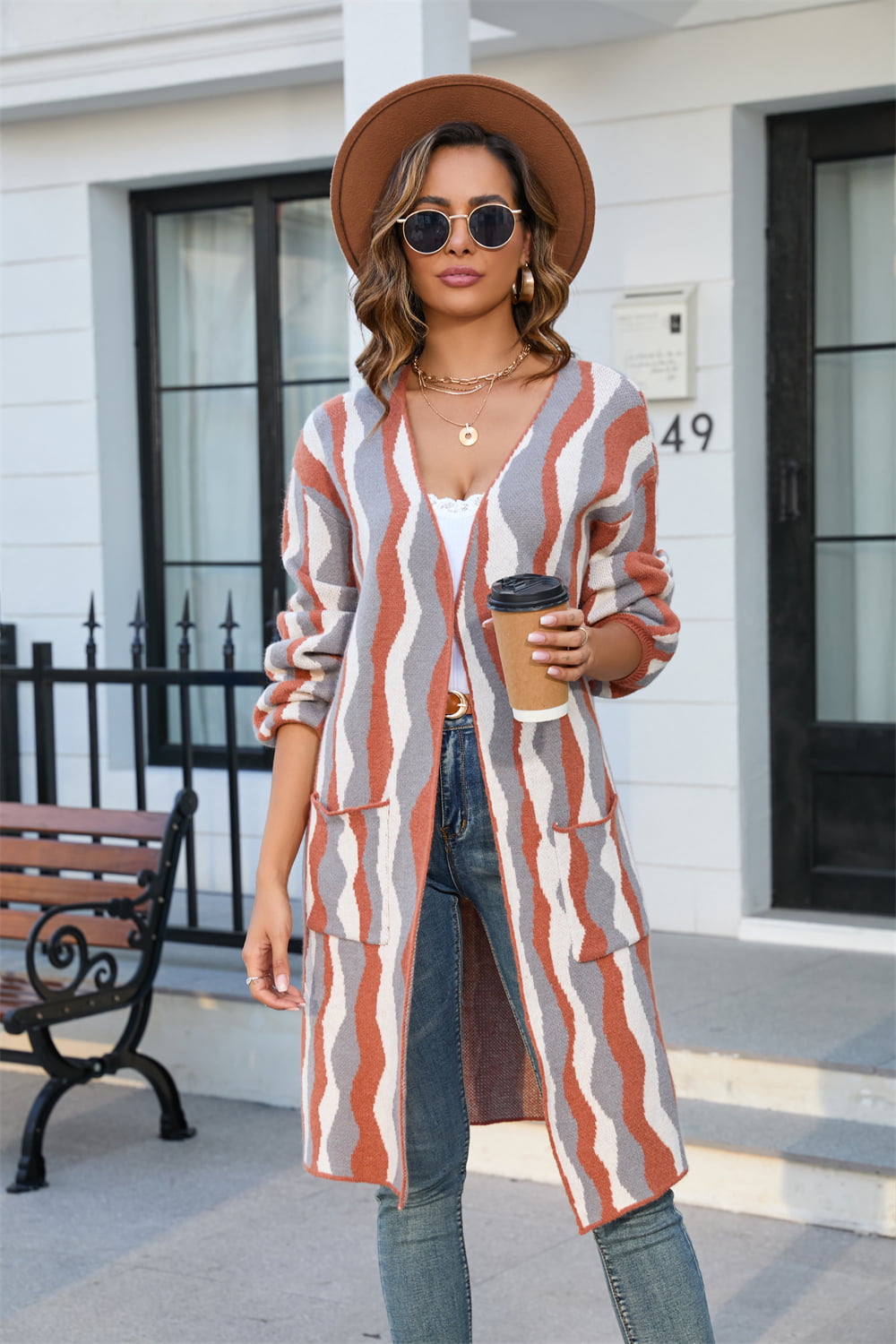 Angel Wings Printed Open Front Pocketed Cardigan a86dfe5db3354e25b4b6fdec5d6304bf-Max Glownestbest