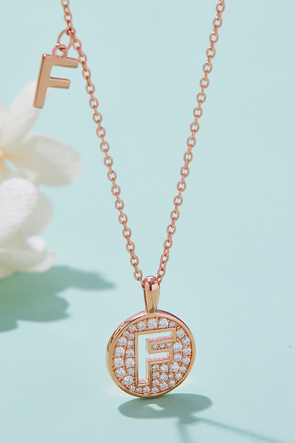 Moissanite A to J Pendant Necklace a8bc7d50e95146398beea6849c3644f7-Max Trendsi
