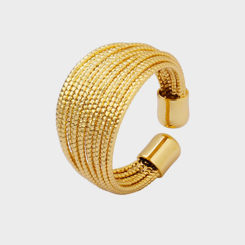 Titanium Steel Open Ring Gold a914045d0a2c4fd489730306a542d068-Max Trendsi