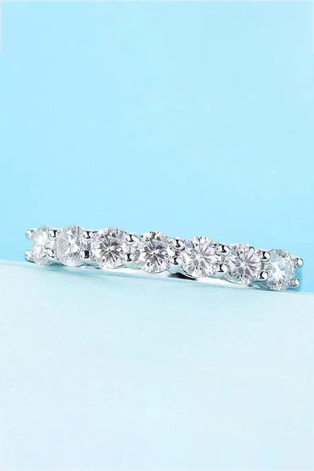 Charming Moissanite 925 Sterling Silver Ring a947220c83464abe9d465b108994ef12-Max Glownestbest