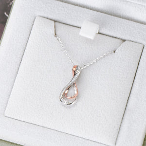 925 Sterling Silver Inlaid Moissanite Infinity Pendant Necklace ab239d44-f8a7-446c-b108-669814c20abb-Max Trendsi
