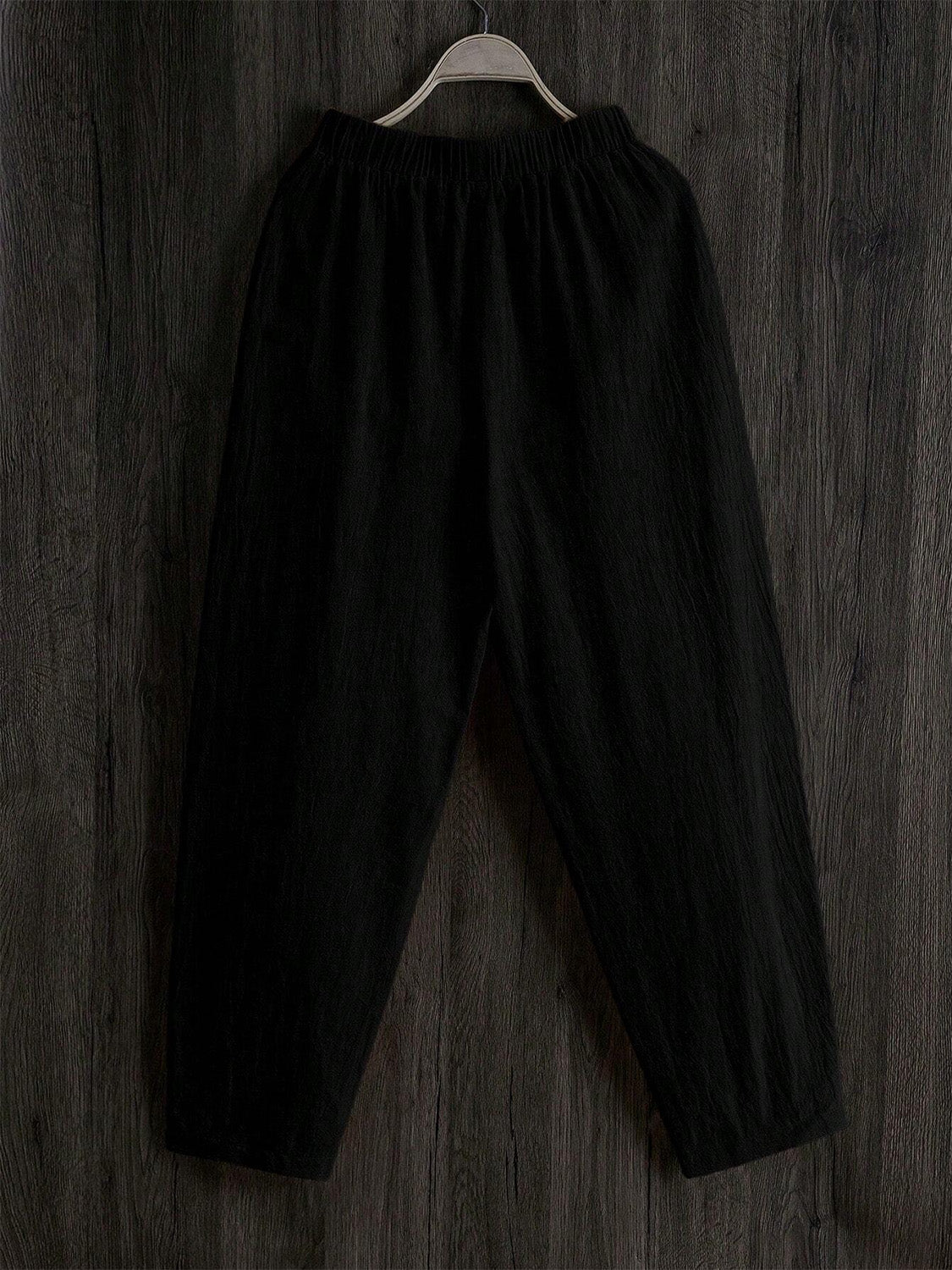 Elastic Waist Pants with Pockets ad312a87-9fea-4adc-a471-382c7d512ad2-Max Trendsi