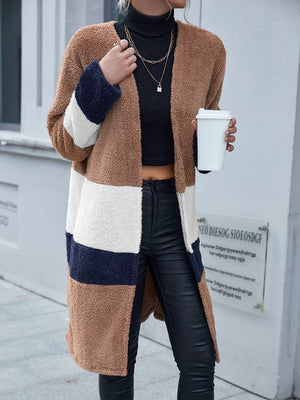 Ivy Lane Tricolor Open Front Fuzzy Longline Cardigan ad5a5829d421495bbeae6beb2791540a-Max Glownestbest