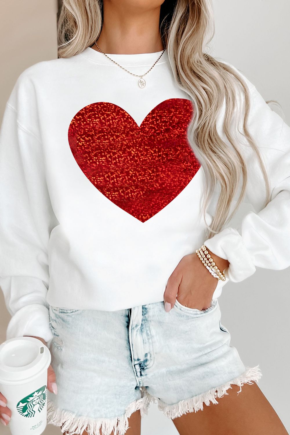 Valentine’s Day Heart Round Neck Long Sleeve Sweatshirt aeb14491-9b92-4d72-90ca-e777e98522df-Max Glownestbest