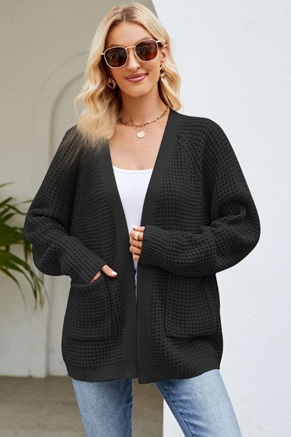 Open Front Raglan Sleeve Pocketed Cardigan af28adde-08ea-4e96-b603-77c697bf4909-Max Glownestbest