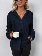 Glownestbest® | Button-Down Long Sleeve Hooded Sweater Dark Blue af887f47f421476d93f0aceb39bb66fc-Max Glownestbest