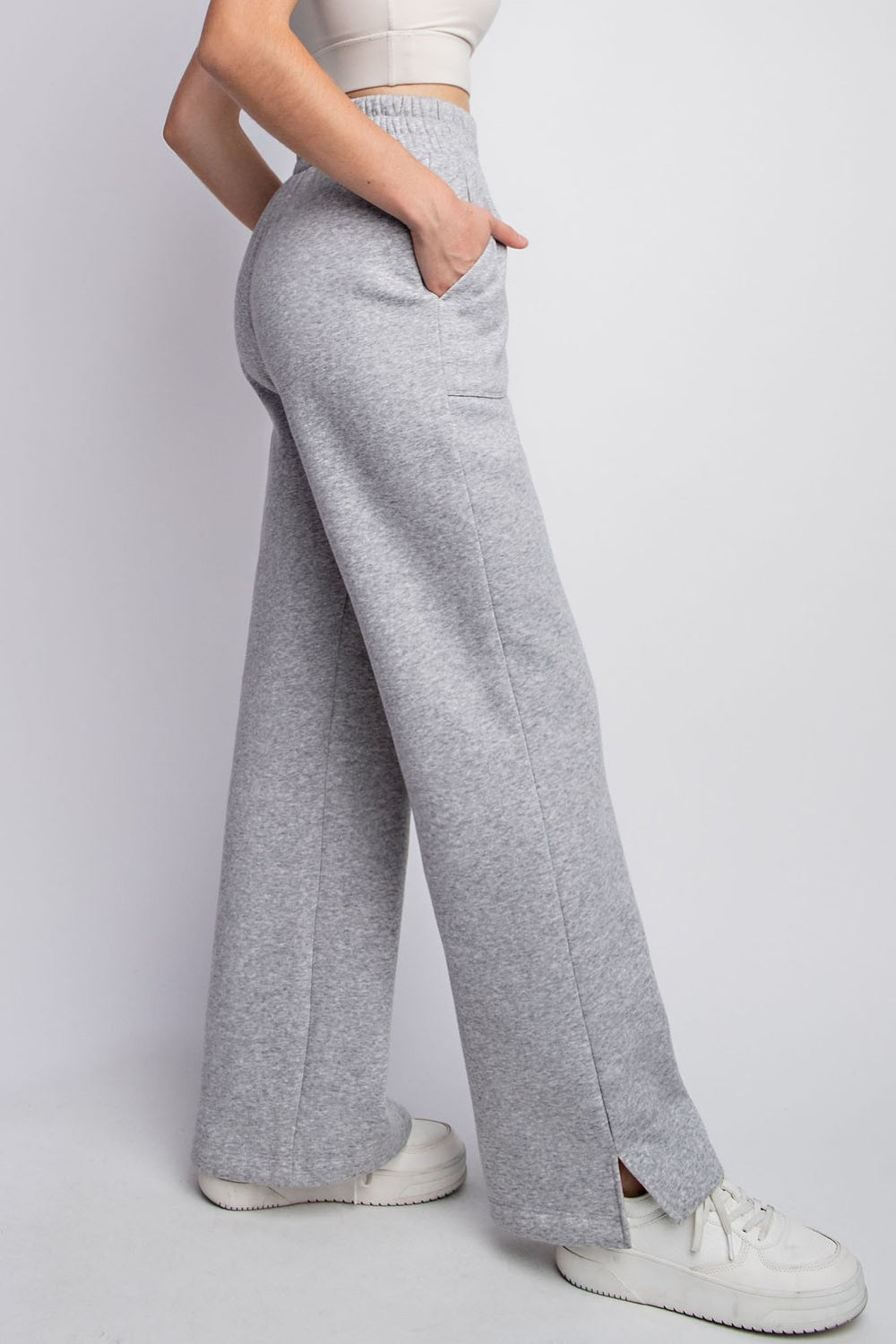 Faith Apparel Full Size Drawstring Straight Leg Slit Sweatpants afa707fe-0921-4d1f-a21e-b4e3d603abf9-Max Trendsi