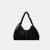 Ruched Large Tote Bag Black One Size b022f06c-8e51-4b80-a43a-5586bc271486-Max Trendsi