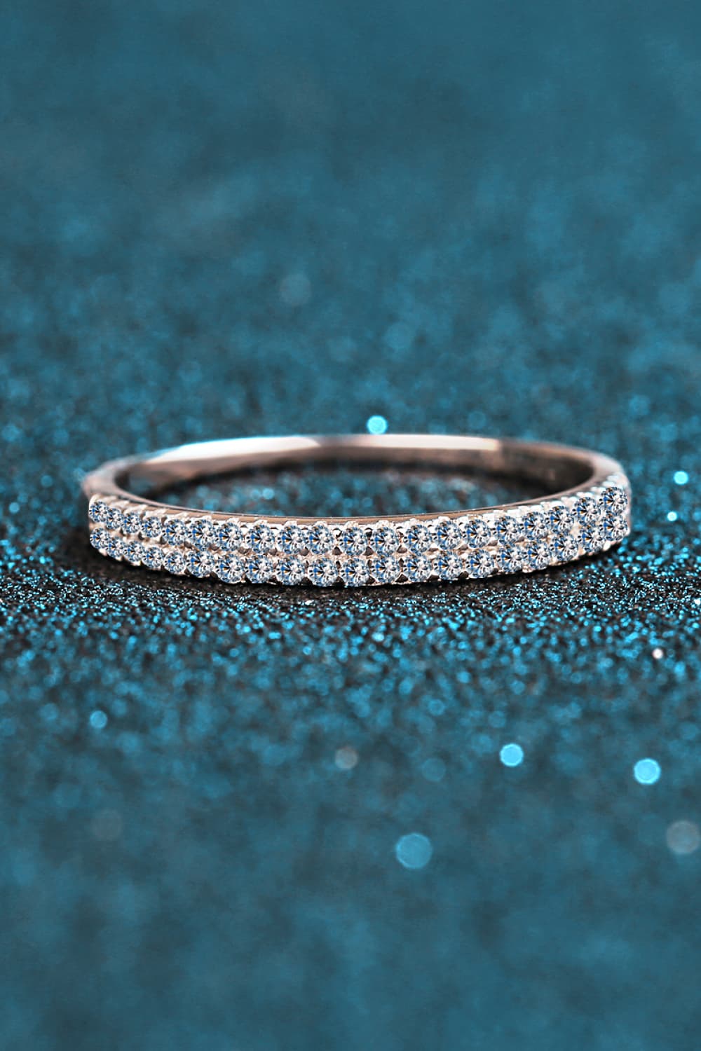 Moissanite 925 Sterling Silver Half-Eternity Ring b0984ab34a48494e8993f7d44fe7902a-Max Trendsi