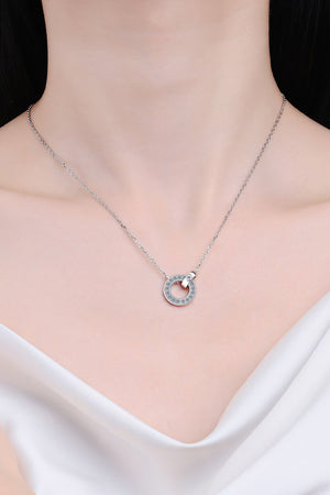 Moissanite Pendant Rhodium-Plated Necklace b11647e7cb7b449c8111ebffae68c7c6-Max Trendsi