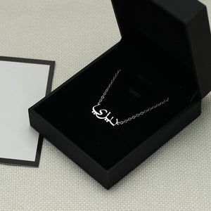 s925 silver personalized customizable alphabet necklace b20e77b1-8d6e-42b5-bf27-3ba296a8a59e Artshiney