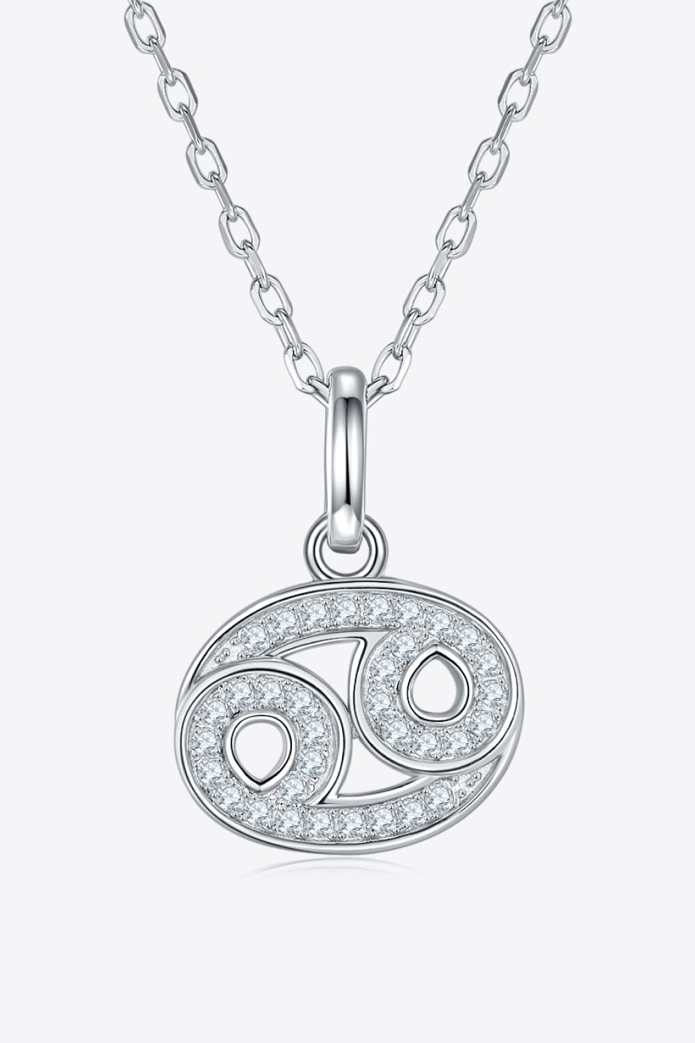 Moissanite Constellation Pendant Necklace Cancer One Size b2c167476ac644bfb8fa704e4bf5a33e-Max Trendsi