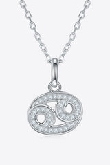 Moissanite Constellation Pendant Necklace Cancer One Size b2c167476ac644bfb8fa704e4bf5a33e-Max Trendsi