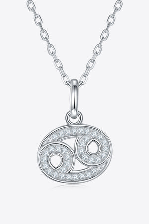 Moissanite Constellation Pendant Necklace Cancer One Size b2c167476ac644bfb8fa704e4bf5a33e-Max Trendsi