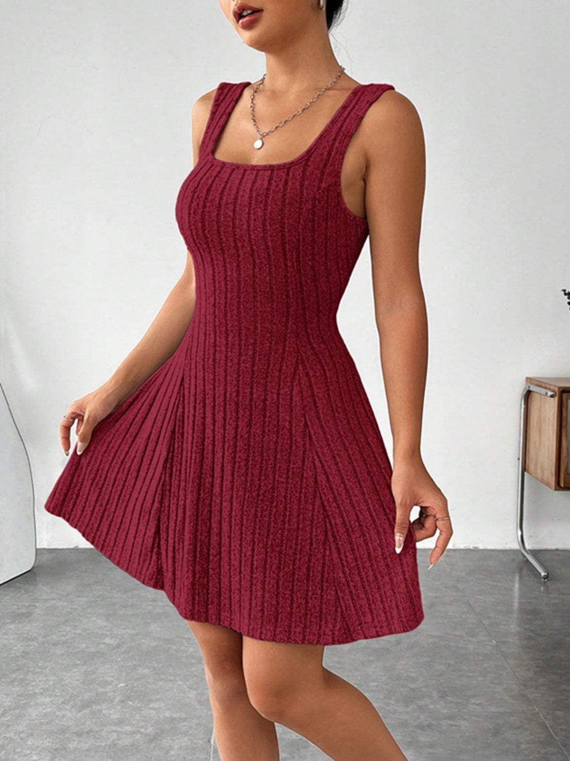 Wide Strap Dress and Long Sleeve Hooded Top Set b2c3d0a7-1cc7-4985-9f76-69ba5ff96db5-Max Glownestbest