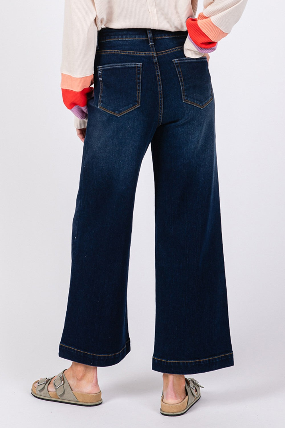 SAGE + FIG High Waist Wide Leg Jeans b5fb2180-a1aa-4d27-8b59-ac74189862da-Max Trendsi