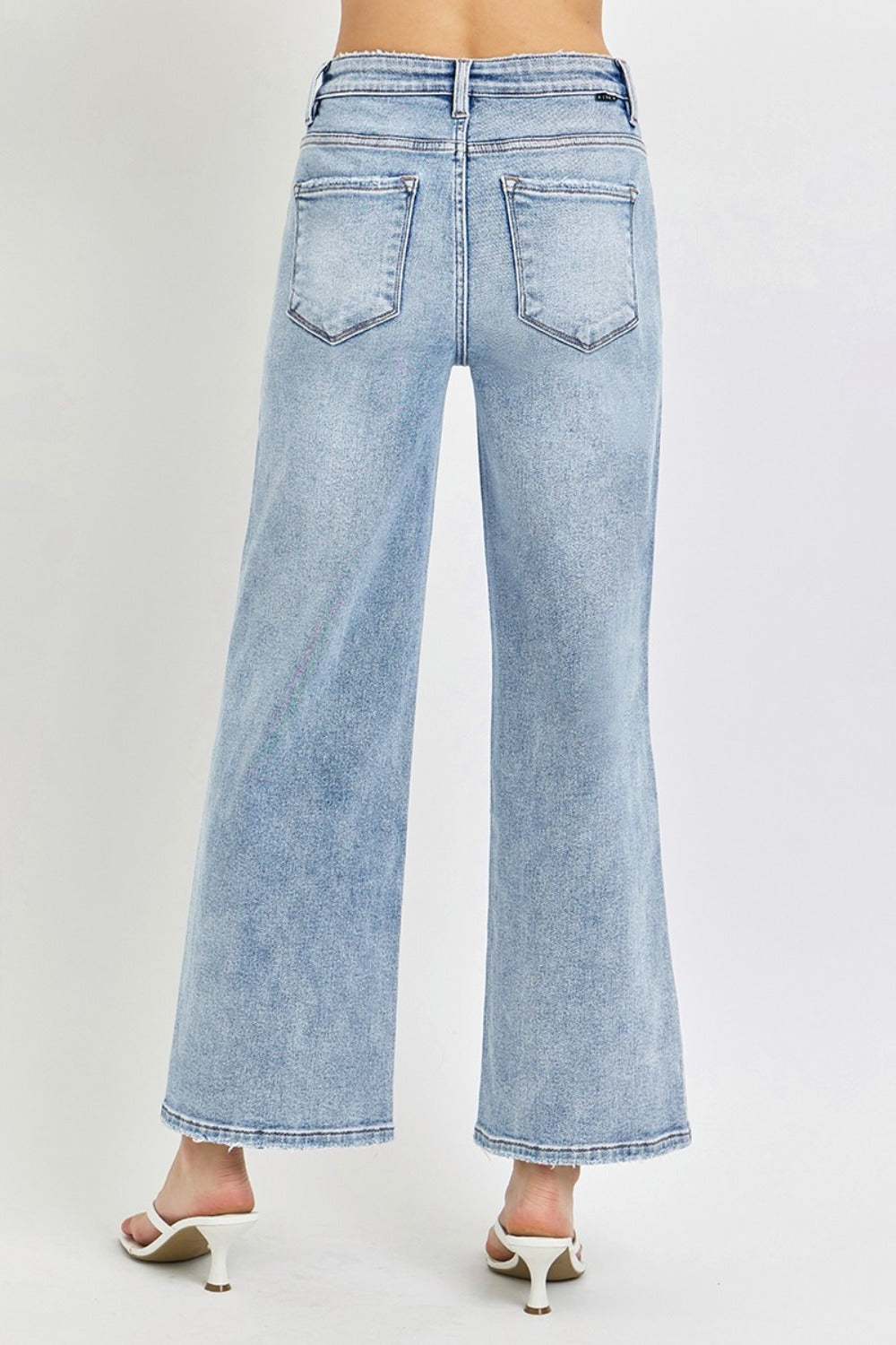 RISEN Full Size Tummy Control High Rise Crop Wide Leg Jeans b7b14cb9-f814-48a8-9152-1416749a93dd-Max Trendsi