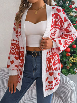 Pocketed Open Front Long Sleeve Cardigan b7bd3919-9df2-41ad-9c78-c2c595bbd77a-Max Glownestbest