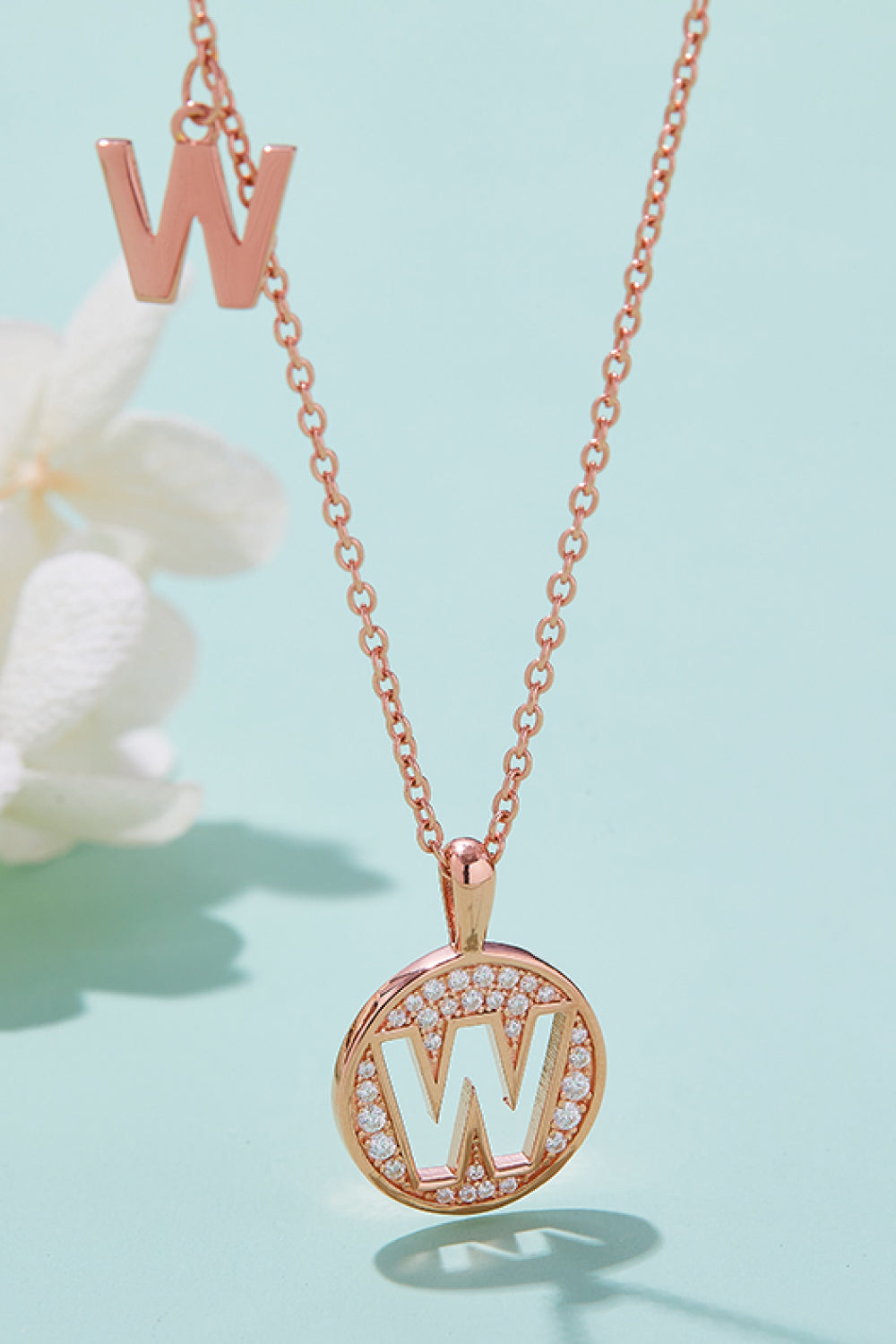 Moissanite U to Z Pendant Necklace W One Size b8cb78905495468b94b0b59615907e1f-Max Trendsi