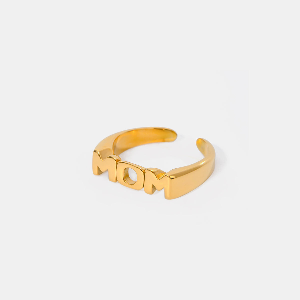 MOM Stainless Steel Open Ring Gold One Size b973b771-8bc0-432c-a7b7-9c2e5d0aab48-Max Trendsi