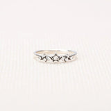 925 Sterling Silver Star Ring Silver b9bc3768-03a0-401c-af44-2c72913221b5-Max Trendsi