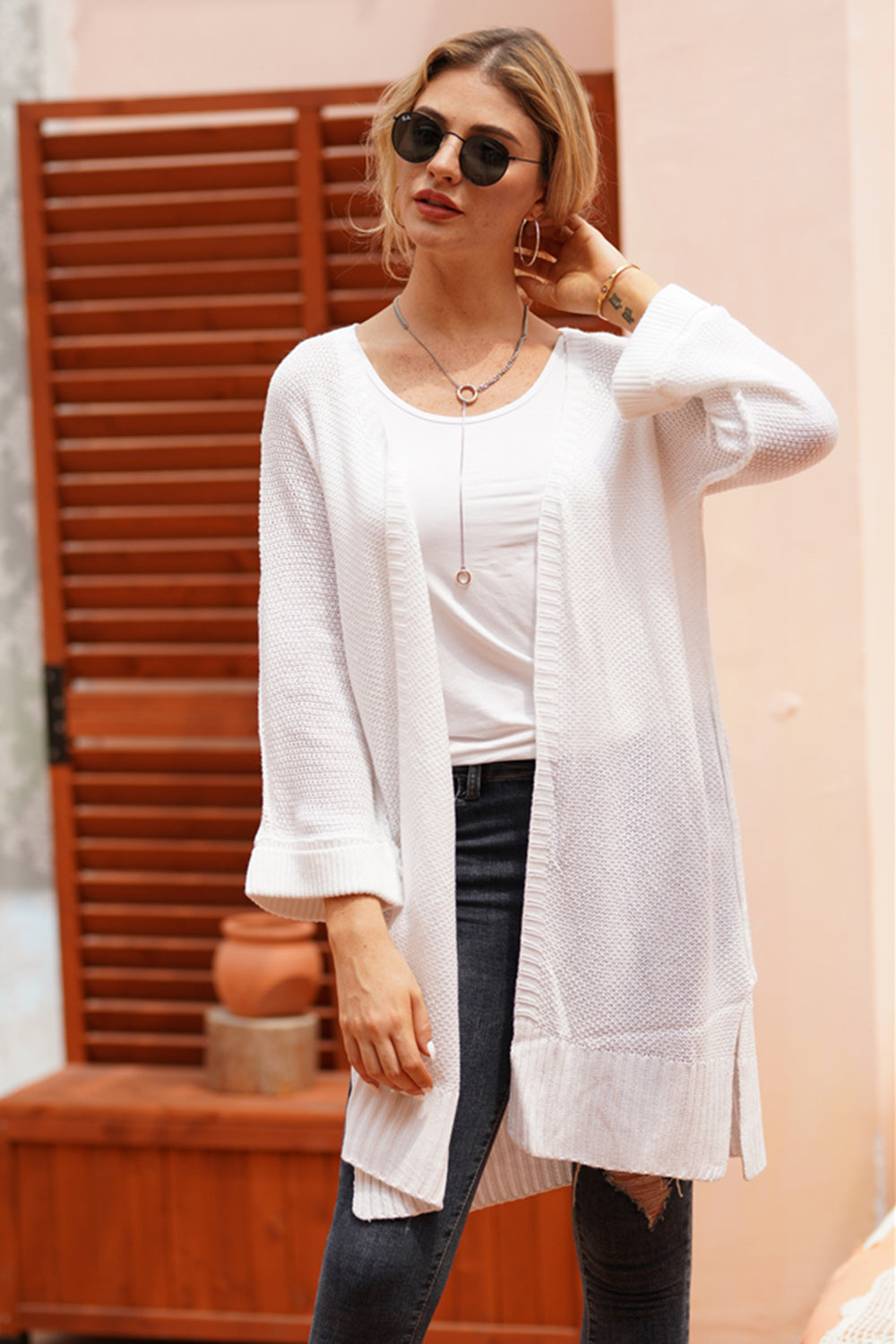 Open Front Long Sleeve Cardigan ba2216e4-803f-4935-af1c-c406a079175c-Max Glownestbest