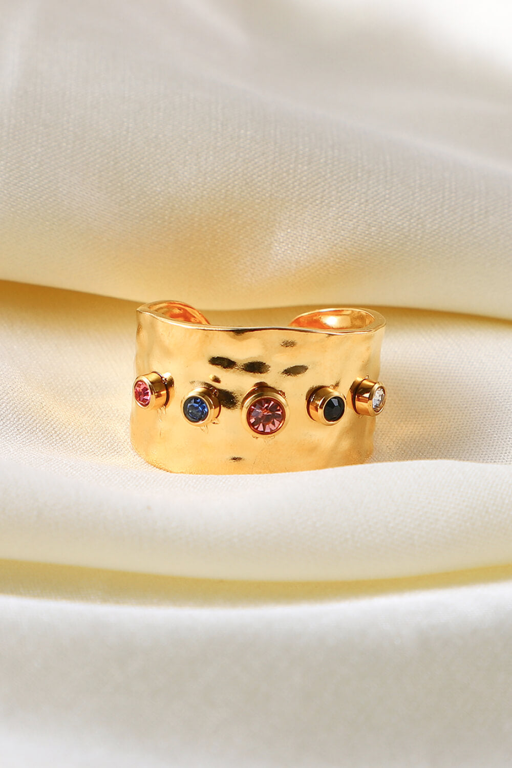 18K Gold-Plated Zircon Ring ba84665c1672470796d843c5682f3c29-Max Trendsi