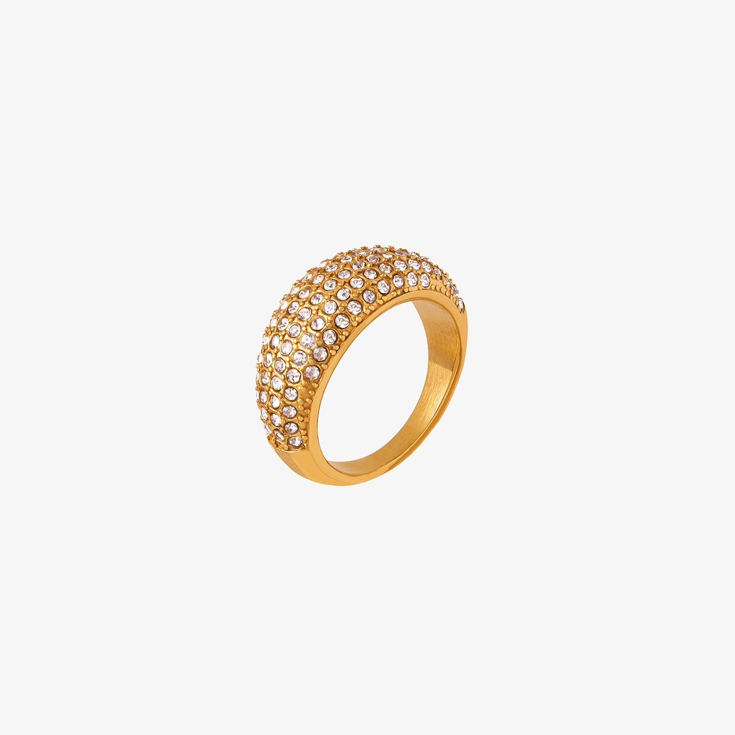 Czech Diamond Titanium Steel Ring bab65df05d7443f9b4aec3ada0d60e2b-Max Trendsi