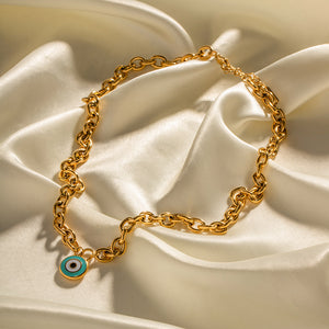 18K Gold Noble Atmosphere Concentric Circle Design Versatile Necklace badd0da5-ed95-47d2-a619-8d9b63ea4a2e Artshiney