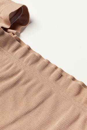 Ruched Off Shoulder Long Sleeve Dress bae8e1e755ef4211bed32e887c128ccc-Max Glownestbest