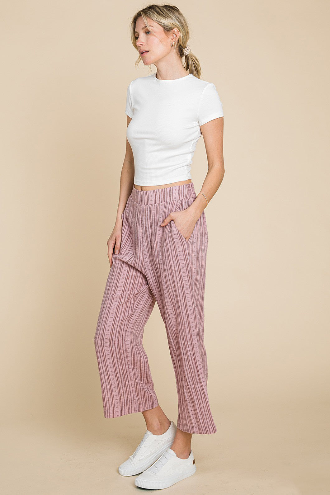 Cotton Bleu by Nu Lab Striped Elastic Waist Wide Leg Pants bbce500c-10b0-4c73-a869-b129d006a4ed-Max Trendsi
