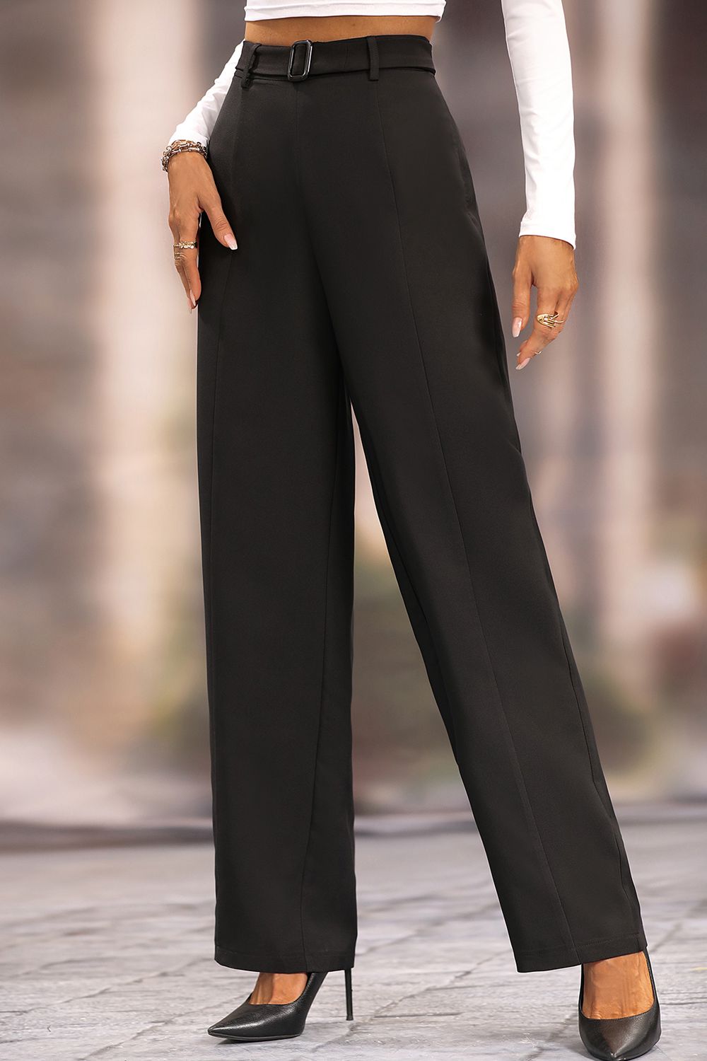 Honey Long Loose Fit Straight Pants bdce5fba33024836a534c710d0f30759-Max Trendsi