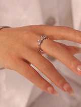 Stainless Steel Bow Ring Silver be41d0e5-83e1-4672-ab31-bb37e7379f86-Max Trendsi