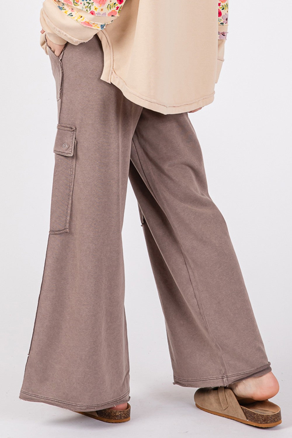 SAGE + FIG Knit Terry Mineral Wash Wide Leg Pants be4bd00a-3bed-4fe8-9350-3ed3f646c351-Max Trendsi