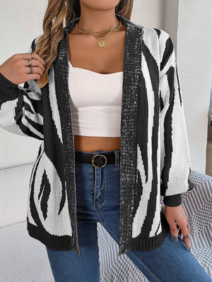 Open Front Animal Print Cardigan bece73ee05bc4cd78bfb8204ff0b1fb8-Max Glownestbest